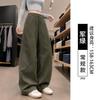 Womens Wide Leg Cargo Pants Loose Fit High Waist Comfortable Fall Winter Casual Trousers Petite Tall