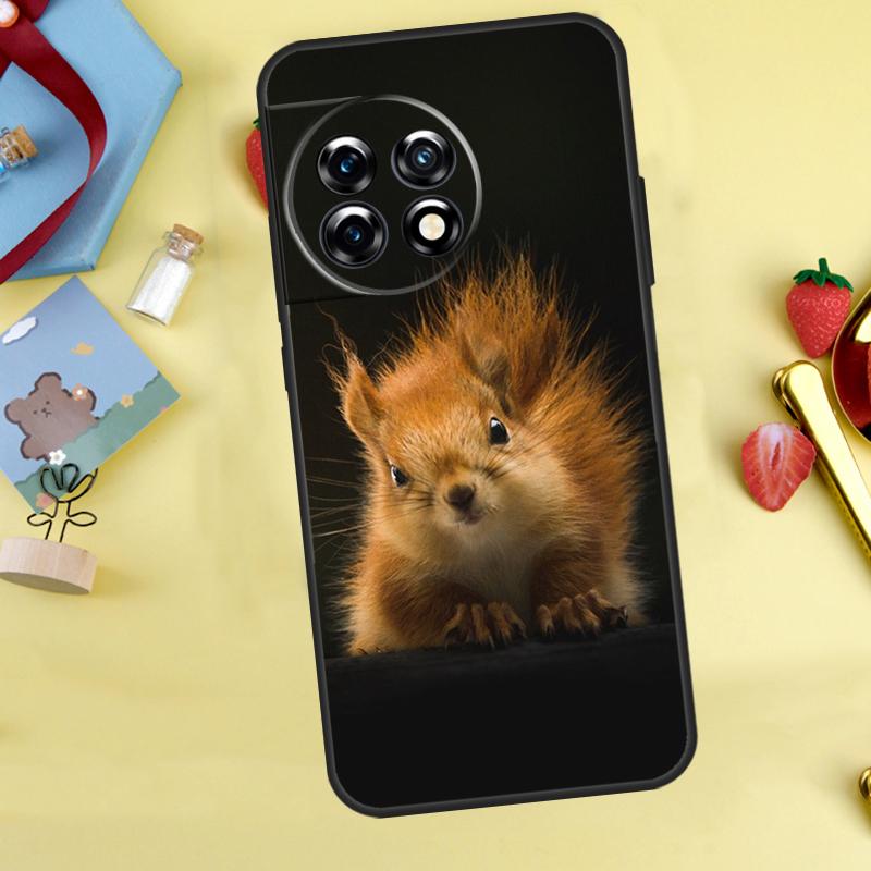Squirrel Cute Animals Case For OnePlus 13R 12R 13T 15 13 12 11 10 9 10R 10T 8T Nord 5 CE 4 2 3 Lite N20 N30 Cover