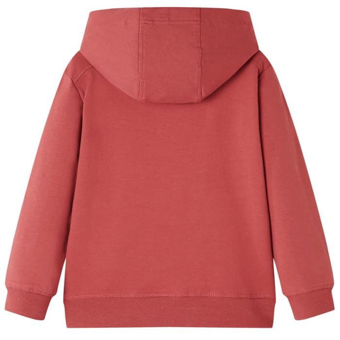 Sweatshirt à capuche pour enfants rouge brûlé 92/104/116/128/140