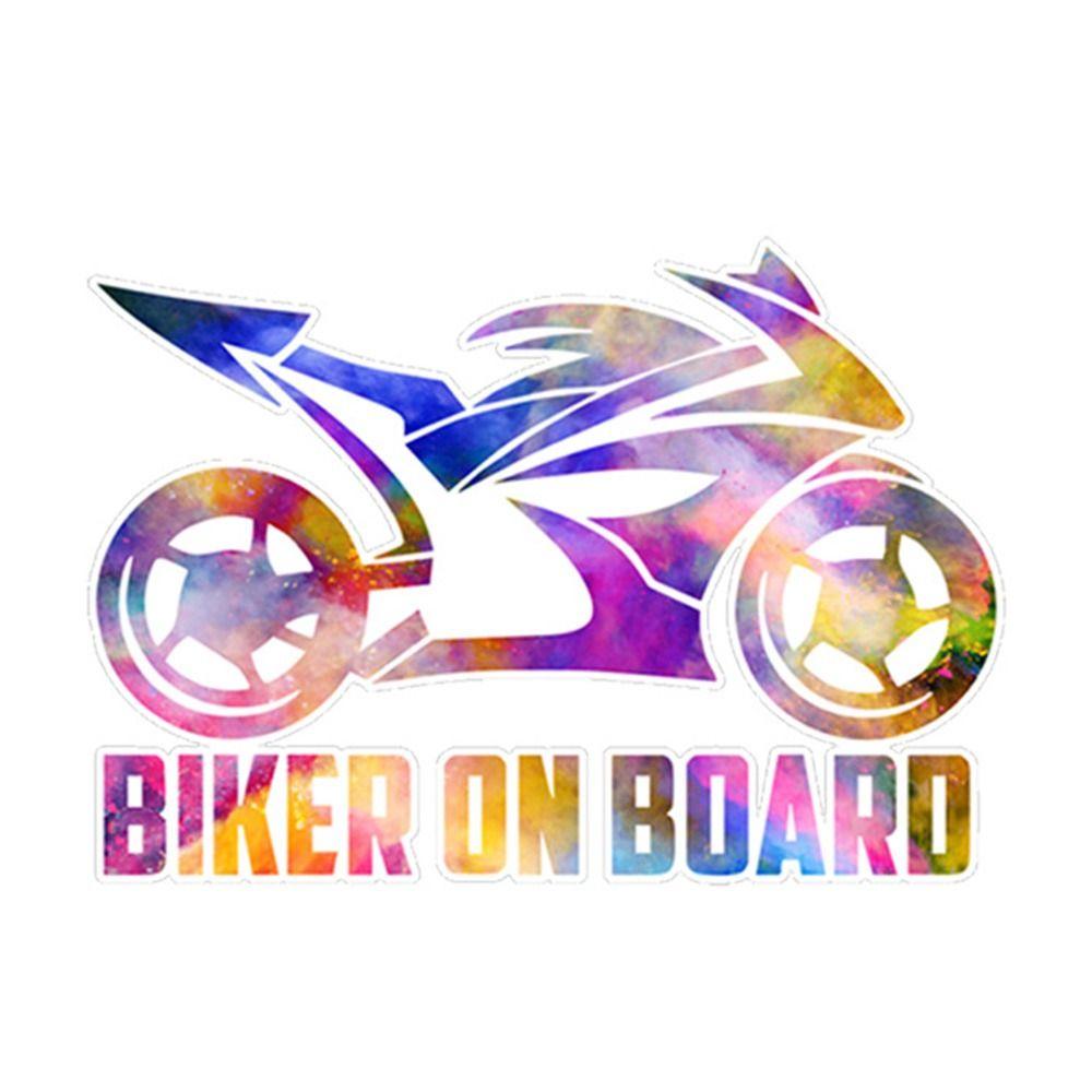 Pattern Cycling Decals Car Electricbike Scooter Motorcycle Decorative Sticker RESPECT FOR BIKERS