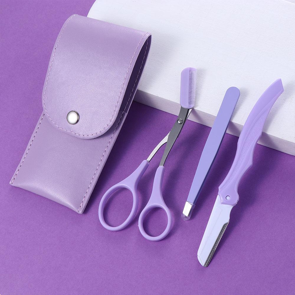 Removal Makeup Tool Eyebrow Tweezers Eye Brow Scissors Eyebrow Trimmer Set Eyebrow Clipper Comb