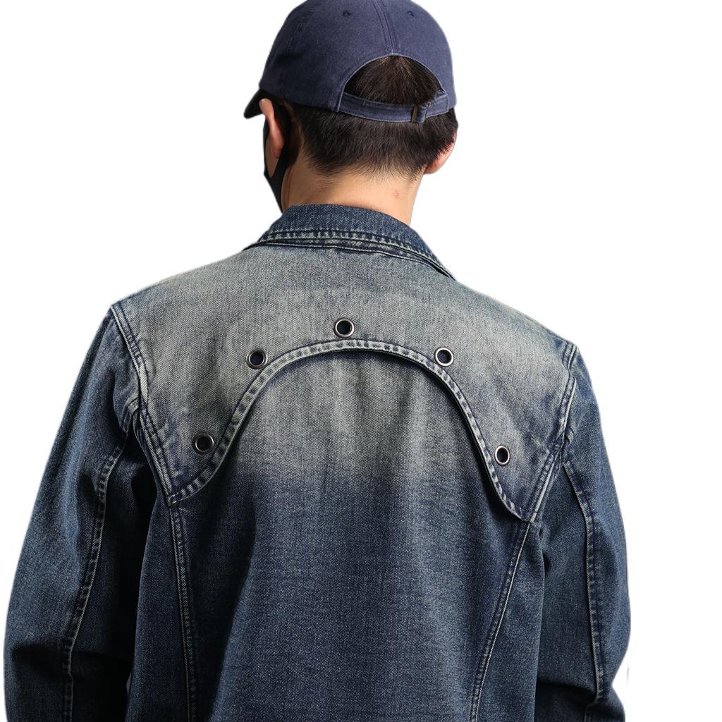 2025 Men's Retro Denim Jacket | American Vintage Style | Casual Outerwear