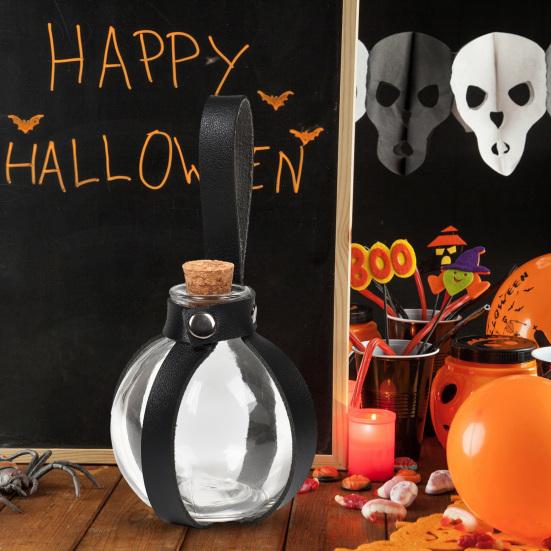 250 мл пробковая бутылка ведьмы-волшебника для Хэллоуина с поясом из искусственной кожи, одежда в стиле Ренессанс, средневековый аксессуар, декор для пояса, бутылка для зелья