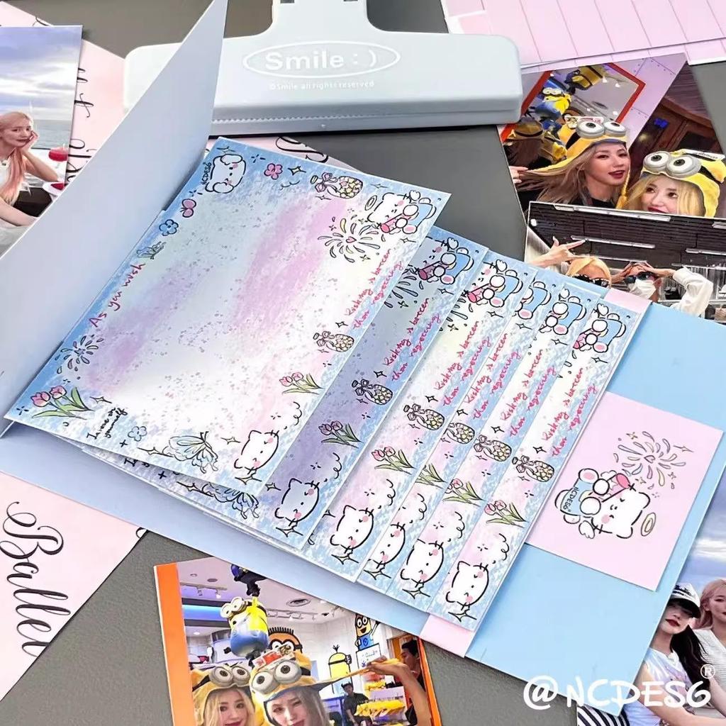 Набор из 5 [Новичок 0.01] Фейерверки Котенок День святого Валентина Наборы для DIY поздравительных открыток