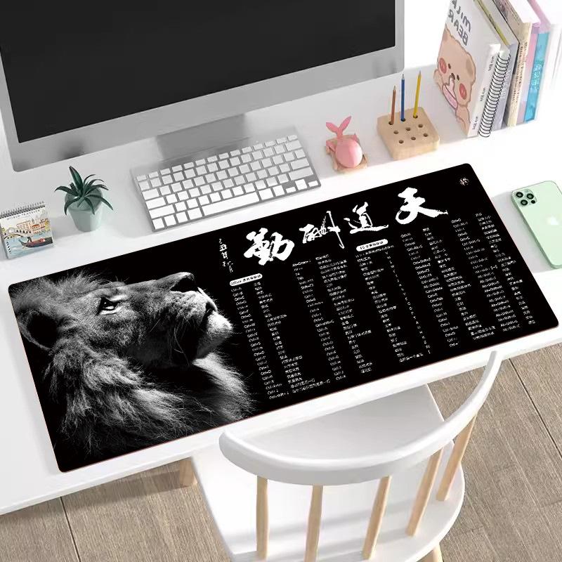 Extra Large Dirt-Resistant Gaming Desk Mat with Custom Shortcut Keys