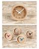 KATOMOKU muku mini clock, round, white, km-26WH, wooden table clock, 85 x 85 x 46 mm