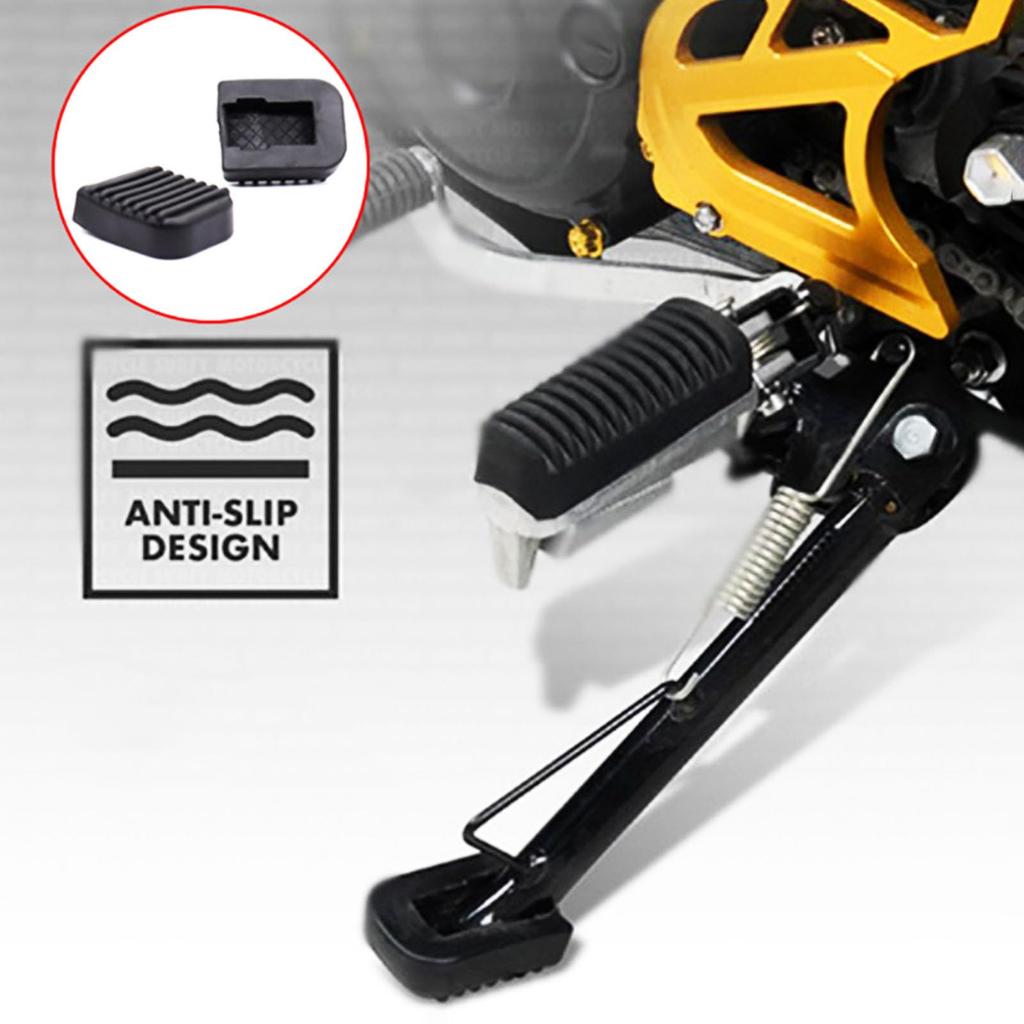 Боковая подставка для мотоцикла Черная Портативная Маленькая Защита от царапин на полу Мотоциклетное снаряжение Универсальная Парковка на открытом воздухе