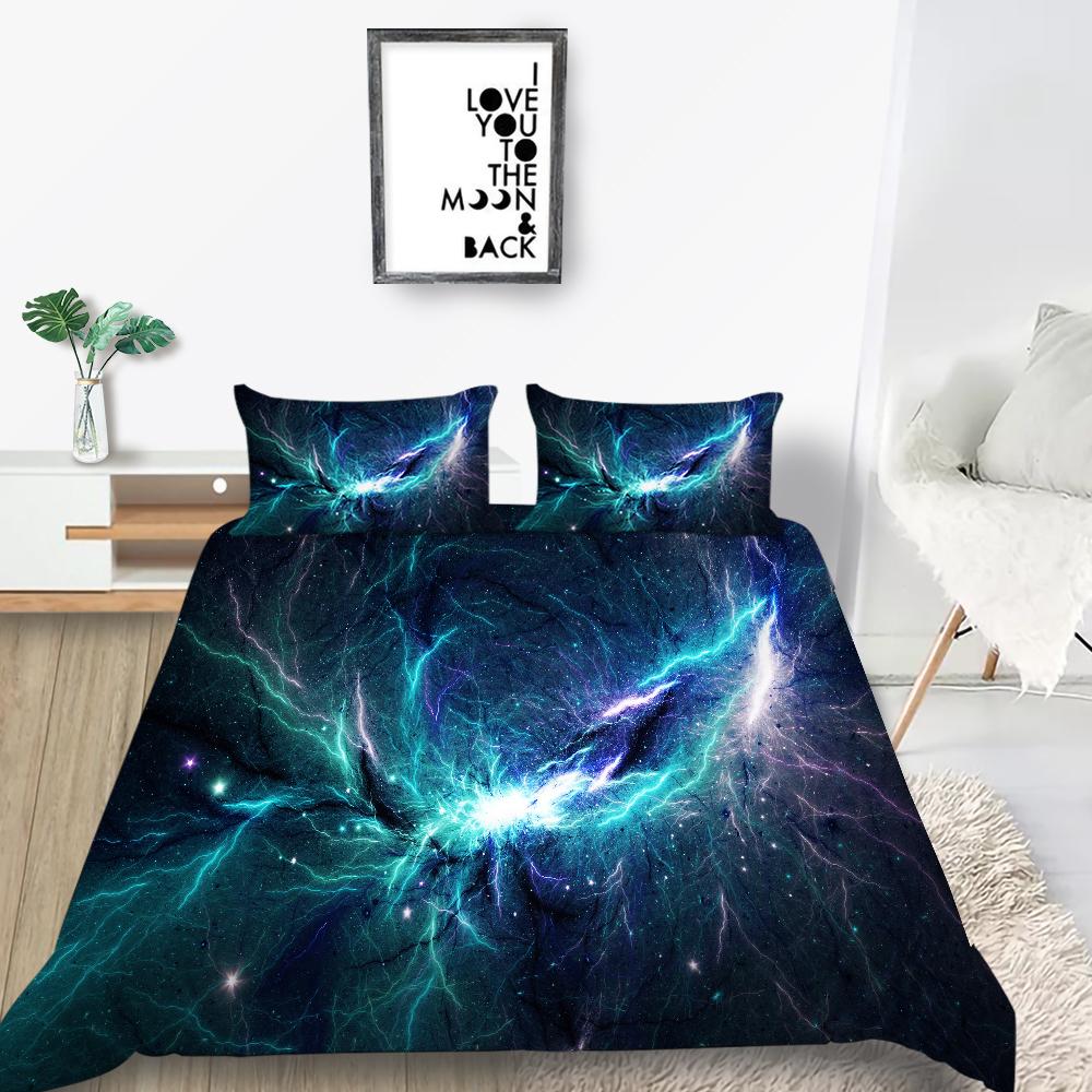 Пододеяльник с принтом звездного неба, постельное белье, новый пододеяльник, костюм для подростков, детский королевский размер, королевский размер, постельное белье