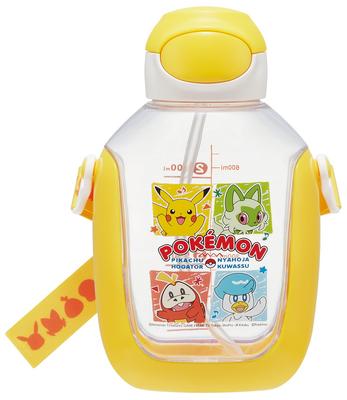 Skater Бутылка для воды с трубочкой One Push и плечевым ремнем 780 мл Pokemon PDSH8DX