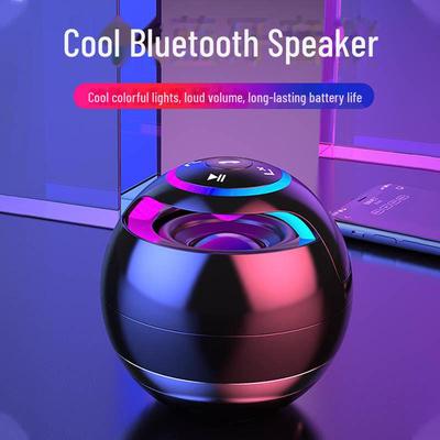Портативный Bluetooth-динамик: Разноцветная подсветка, мощный сабвуфер, компактный дизайн, высокое качество звука, большая громкость.