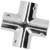 Heavy Duty Tube Pipe Connector 22mm (7/8in) 4 Way Cross Boat Hand Rail Fitting  Boat Construction