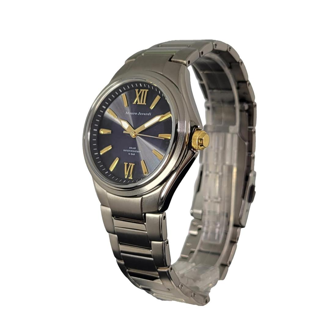 Солнечный титан 10 АТМ водонепроницаемый серебристый [Mauro Geraldi] MJ039-1