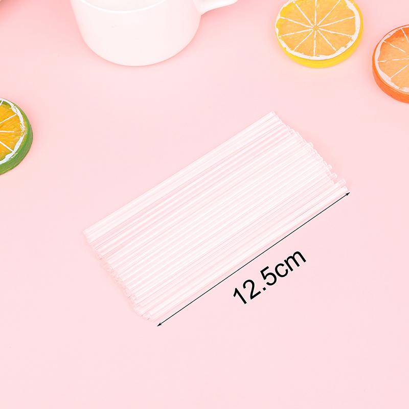 50 шт. прозрачные акриловые палочки многоразовые палочки для тортов для приготовления десерта