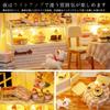 moin moin dollhouse miniature handmade kit set dollhouse cat cake diary cake shop LED light acrylic case 2004DH150 +