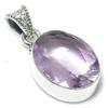 Натуральный розовый аметист, драгоценный камень, стерлинговое серебро 925 пробы, подарочная подвеска, 1,25 дюйма, k3T59