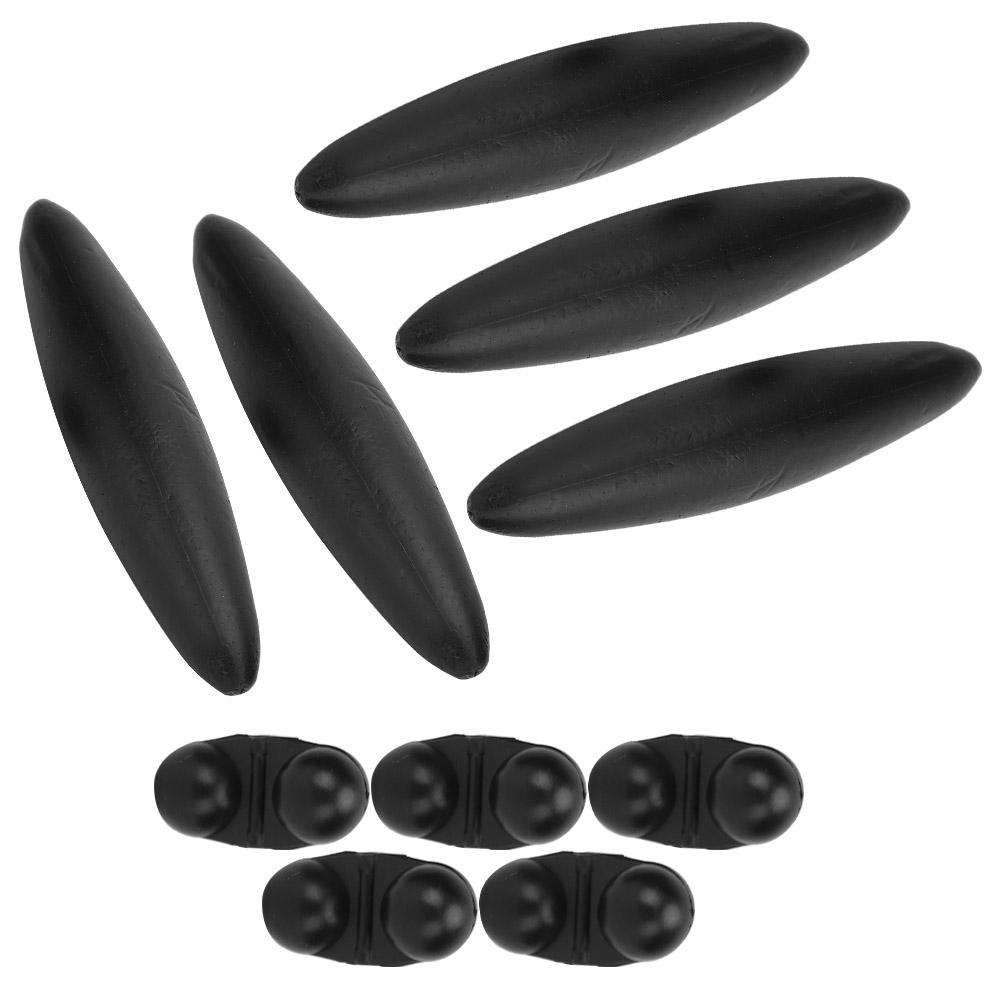 5 шт. портативные поплавки для сома из этиленвинилацетата и колокольчики для рыбалки, высокопрочные черные