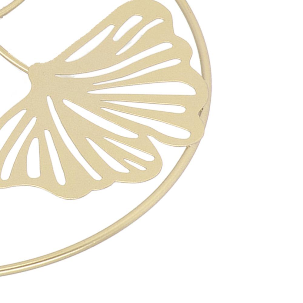 Iron Ginkgo Leaf Wall Decor golden Golden Wall Hanging Art Home Wall Ornament Hotel Interior