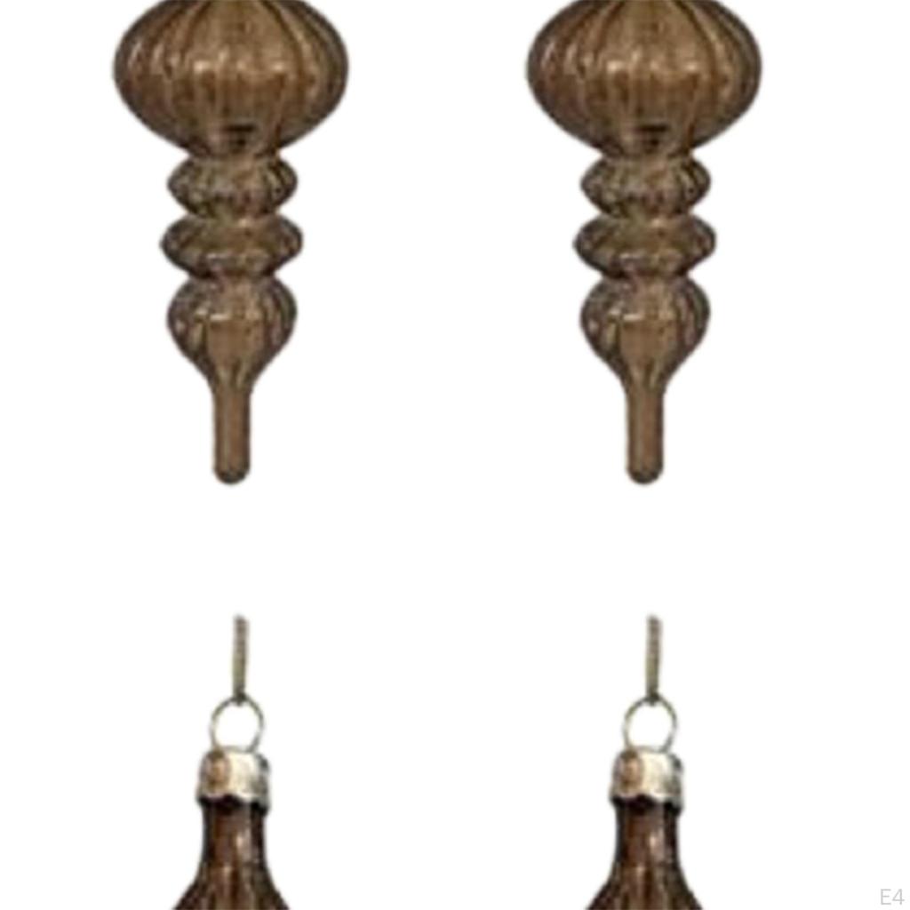 10 штук Стеклянные Рождественские шары Подвески Винтажные украшения Фермерский дом Навершия Орнаменты для