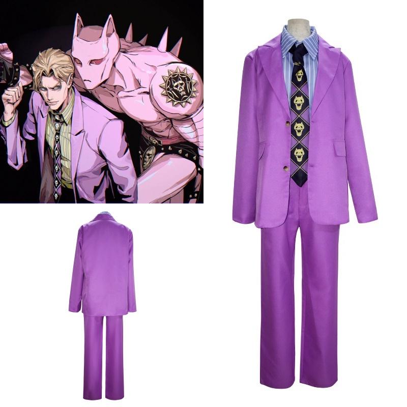 Подробная Косплей Одежда JoJo's Bizarre Adventure Diamond Is Unbreakable Yoshikage Kira/kosaku Kawajiri