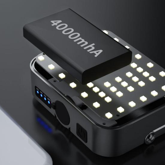 Солнечный светильник для кемпинга, 1000 люмен, 4 режима освещения, компактный размер, перезаряжаемый водонепроницаемый светодиодный рабочий фонарь, портативный аварийный светильник