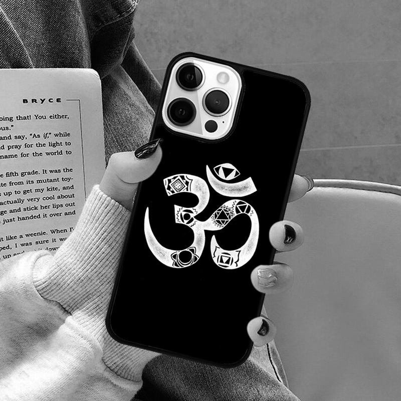 Чехол для телефона со символом Аум Ом для iPhone 17 Air 16 16e 15 Plus для Apple 13 11 12 14 Pro Max Обложка coque Чехол