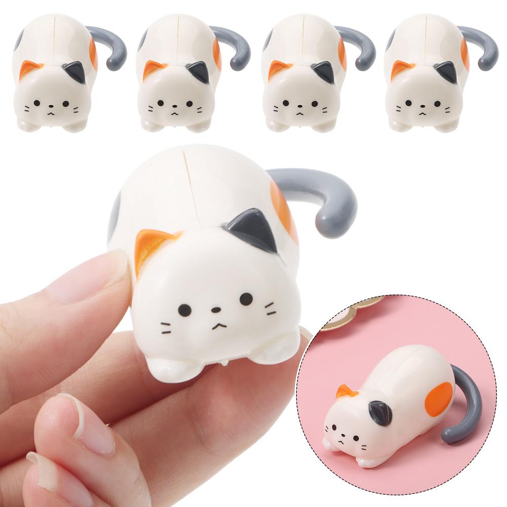 Игрушка-котенок на заводном механизме для снятия стресса, подвижная игрушка-непоседа, заводной котенок, игрушка для снятия стресса, для дома