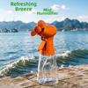 Battery Operated Water Spray Fan Plastic Portable Mist Fan New Handheld Misting Fan  Beach Camping