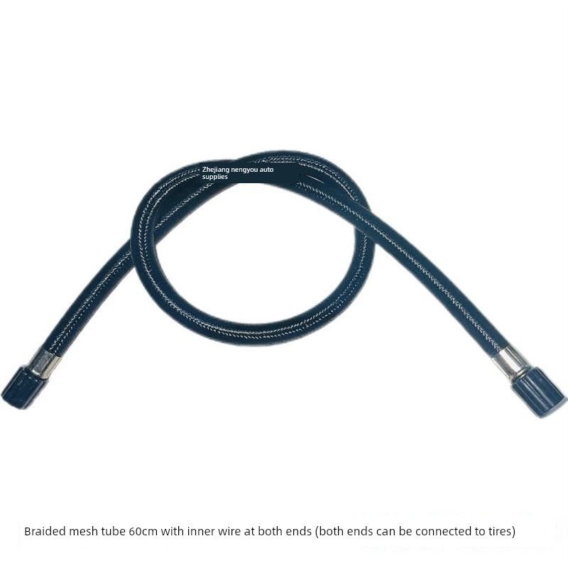 Car Air Pump Hose, Thickened Explosion-Proof Inflator Tube, Electric Air Pump Accessories, Rubber Hose, Gauze Braided Tube