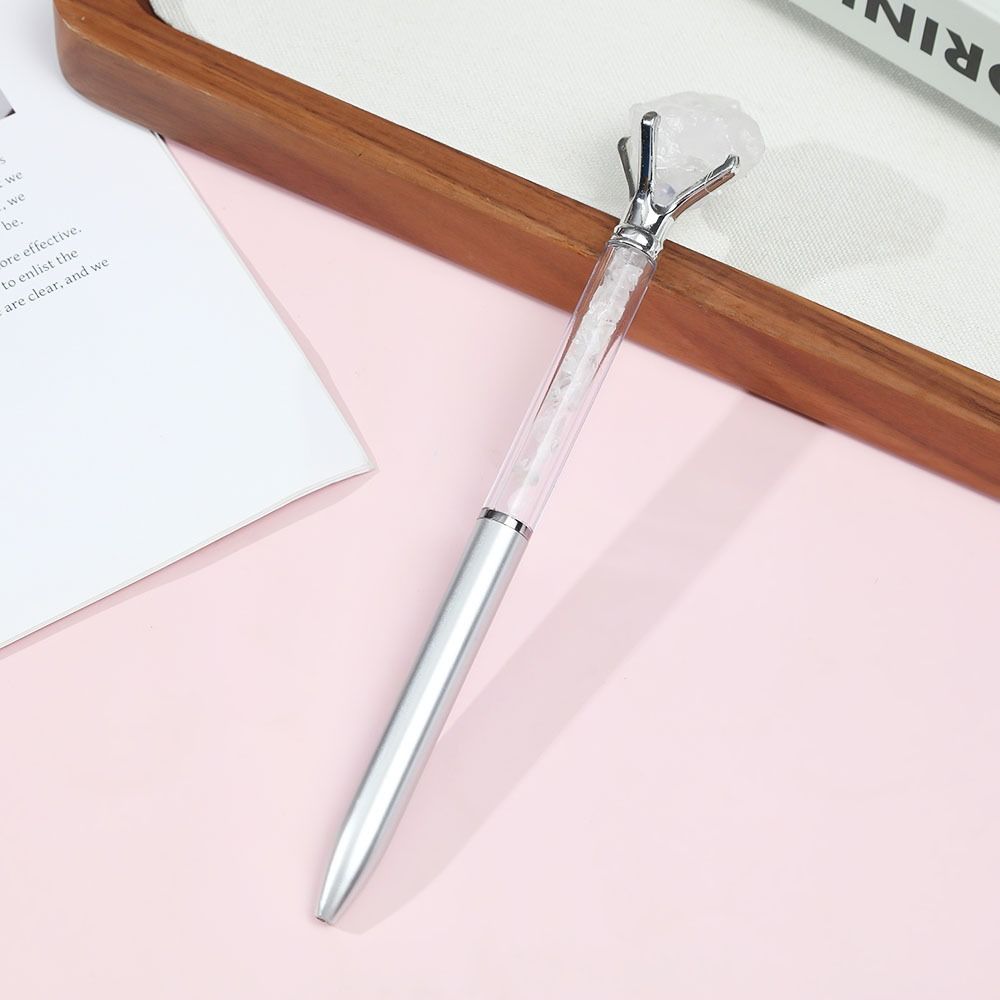Smooth Writing Natural Pen Genuine Gemstone Pens Natural Quartz Pens Spiritual Gift