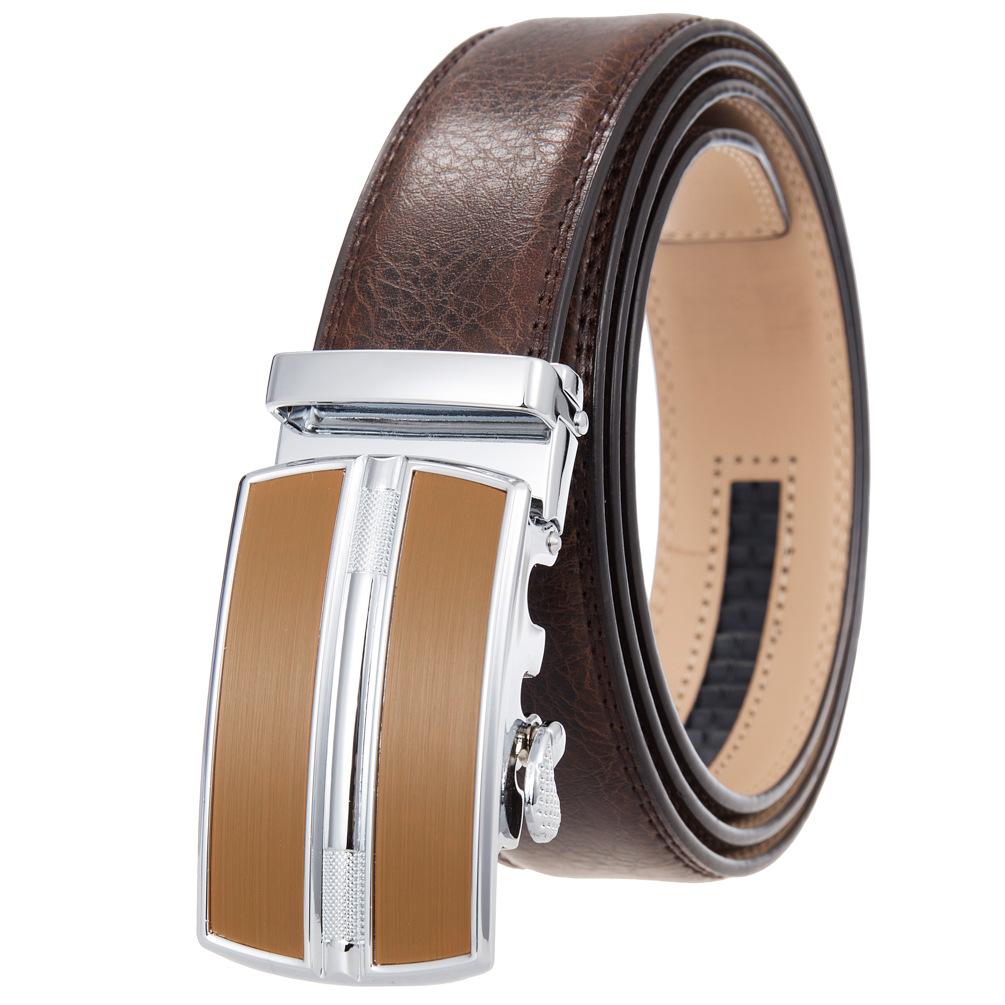 5шт. Ремень с автоматической пряжкой, воловья кожа, ремень, мужской Ly36-0257-1