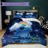 Blue frog Pattern Bedding,Quilt Set Quilt Cover Pillowcase Home Birthday Gift (1*duvet cover+2*pillowcase,without core)XSJT0917398