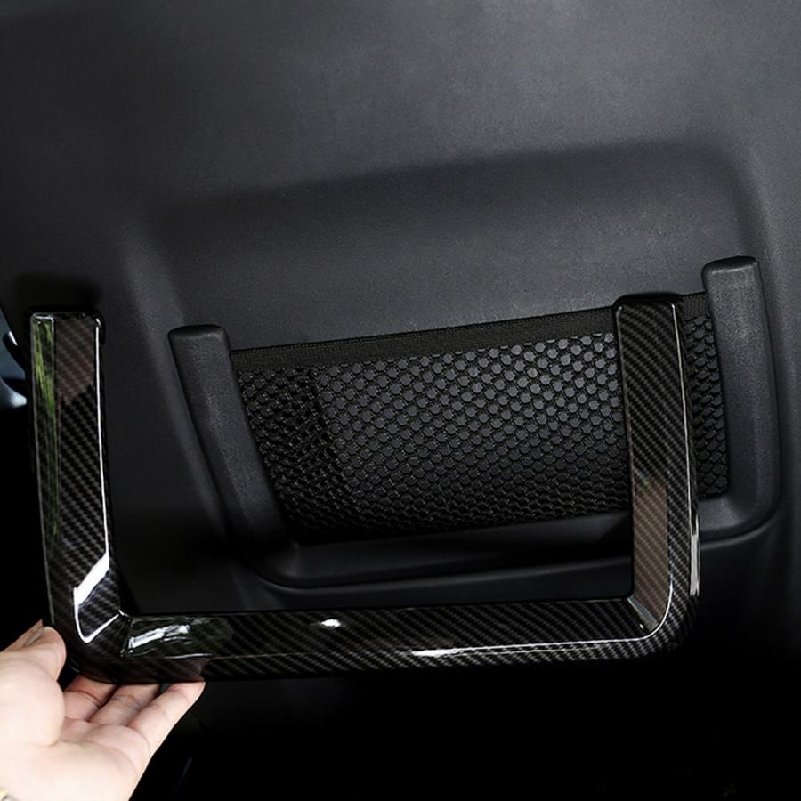2 шт., углеродное волокно, левая задняя сетка, накладка на рамку для Land Rover Discovery Sport 15-17, автомобиль из АБС-пластика
