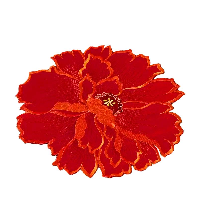 1PC Exquisite Dining Table Decoration Heat Insulation Table Mat For Home Placemat Flower Shape
