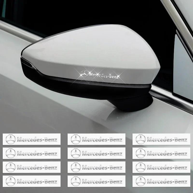 Car Sticker 2/5/10pcs Car Logo 3D Metal Stickers Decorative Accessories For Mercedes Benz A180 A200 A260 W203 W210 W211 W204 C E