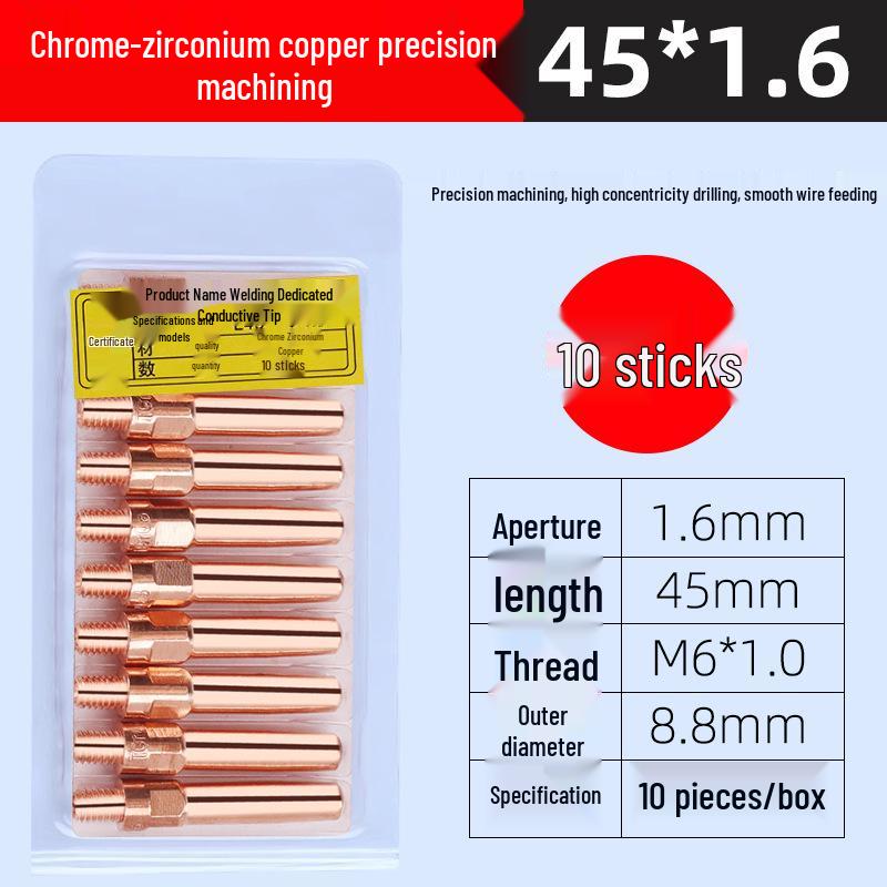 Panasonic Gas Shielded Copper Contact Tip for MIG Welding (0.8/1.0/1.2)