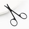 Round Headpiece Nose Hair Scissors Beard Eyebrow Eyelashes Trimmer Stainless Steel Scissors