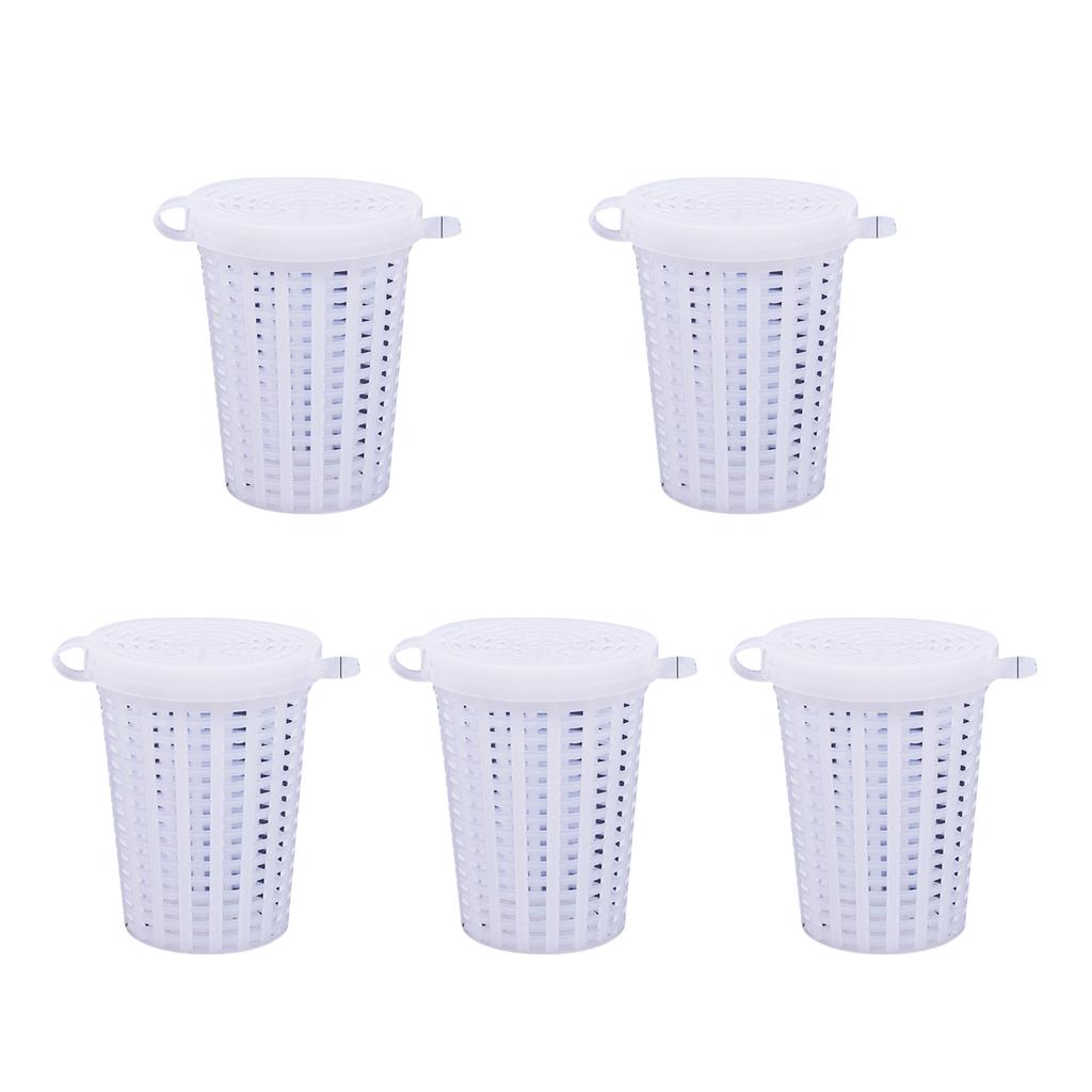 5 шт. рыболовные приманки клетка для рыбных приманок кормушка для корзина держатель пластиковое ведро для приманок плавание кормушка для корзина рыболовный инструмент прочный