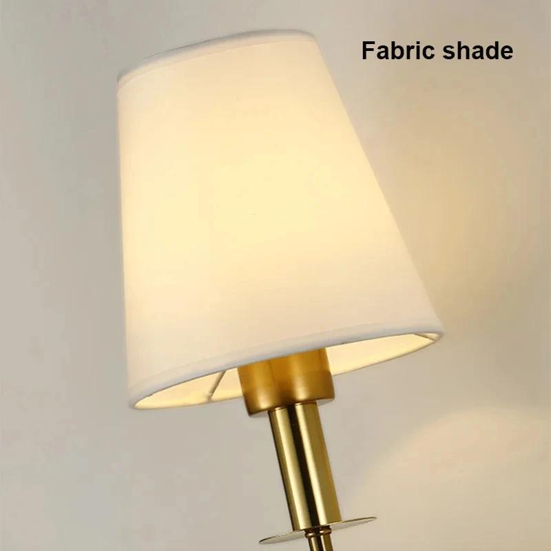 Светодиодные настенные светильники для заднего плана домашнего декора, спальни, прохода, прикроватной тумбочки, гостиной, настенного бра, внутреннего черного медного настенного светильника