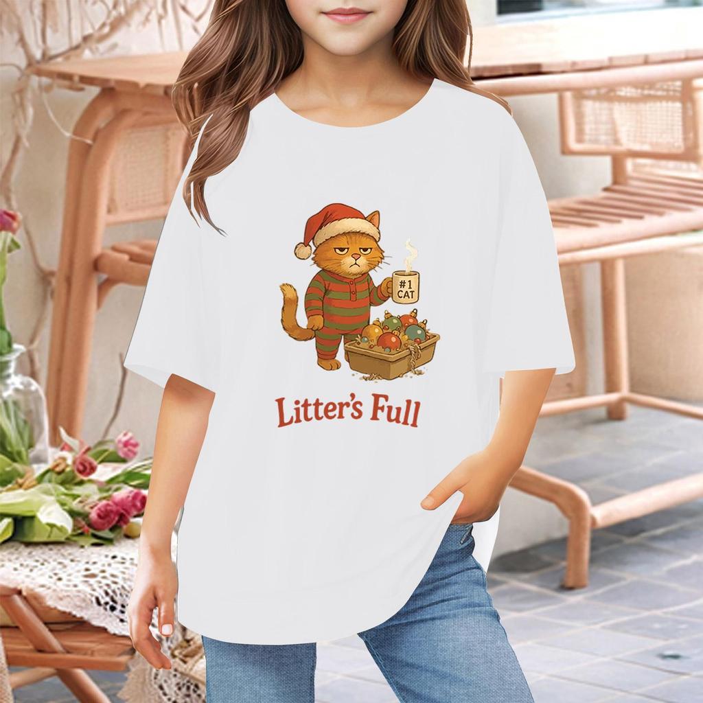 Toddler Girl Boy T-Shirts Kids Top Boys And Girls Printed Short Sleeved T-shirt 1-12Y