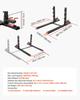 Pallet Forks, 1814 kg Clamp on Pallet Forks, 149 cm Total Length Heavy-Duty Tractor Fork with Anti-Tilt Bar & Adjustable Stabilizer Bar, Fit for