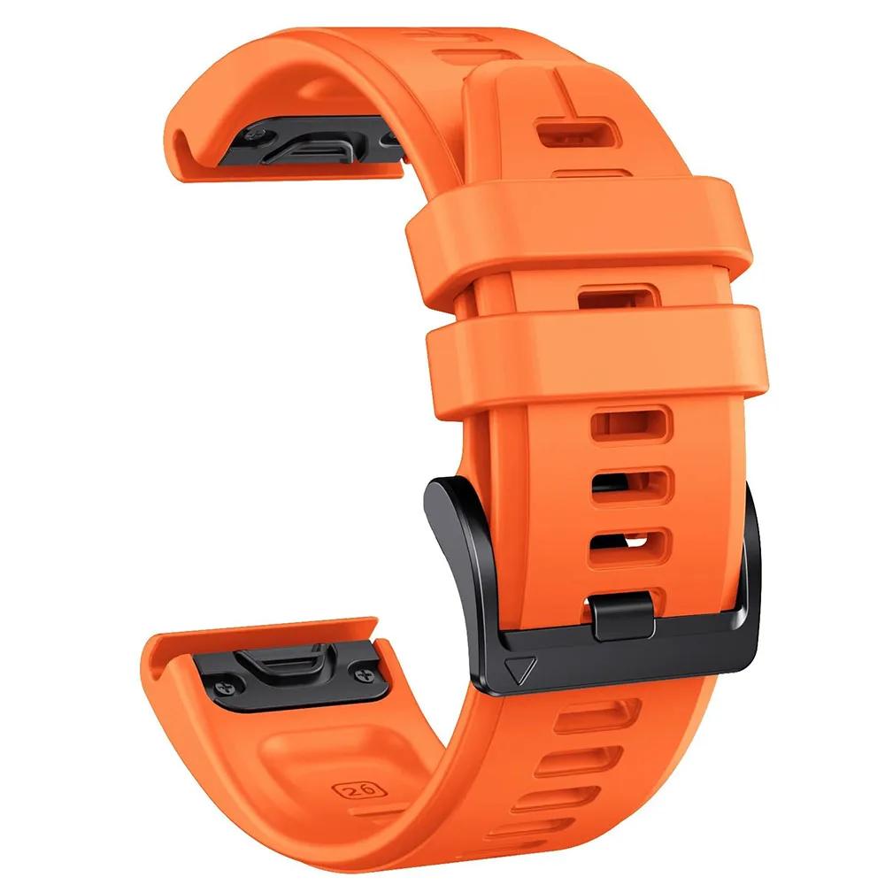 Силиконовый ремешок QuickFit 22 мм 26 мм для часов Garmin Fenix 8pro 7 7X E 6X 6 Pro 5 5X Plus Epix/Enduro/Descent Mk2i/Instinct 3