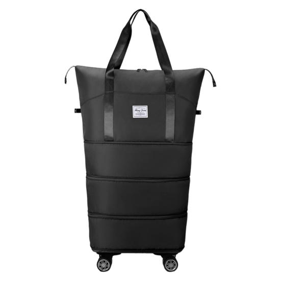 Большая вместительная расширяемая дорожная сумка с застежкой-молнией, водонепроницаемая, устойчивая к разрывам сумка для багажа с вращающимися колесами, дорожная сумка, чемодан