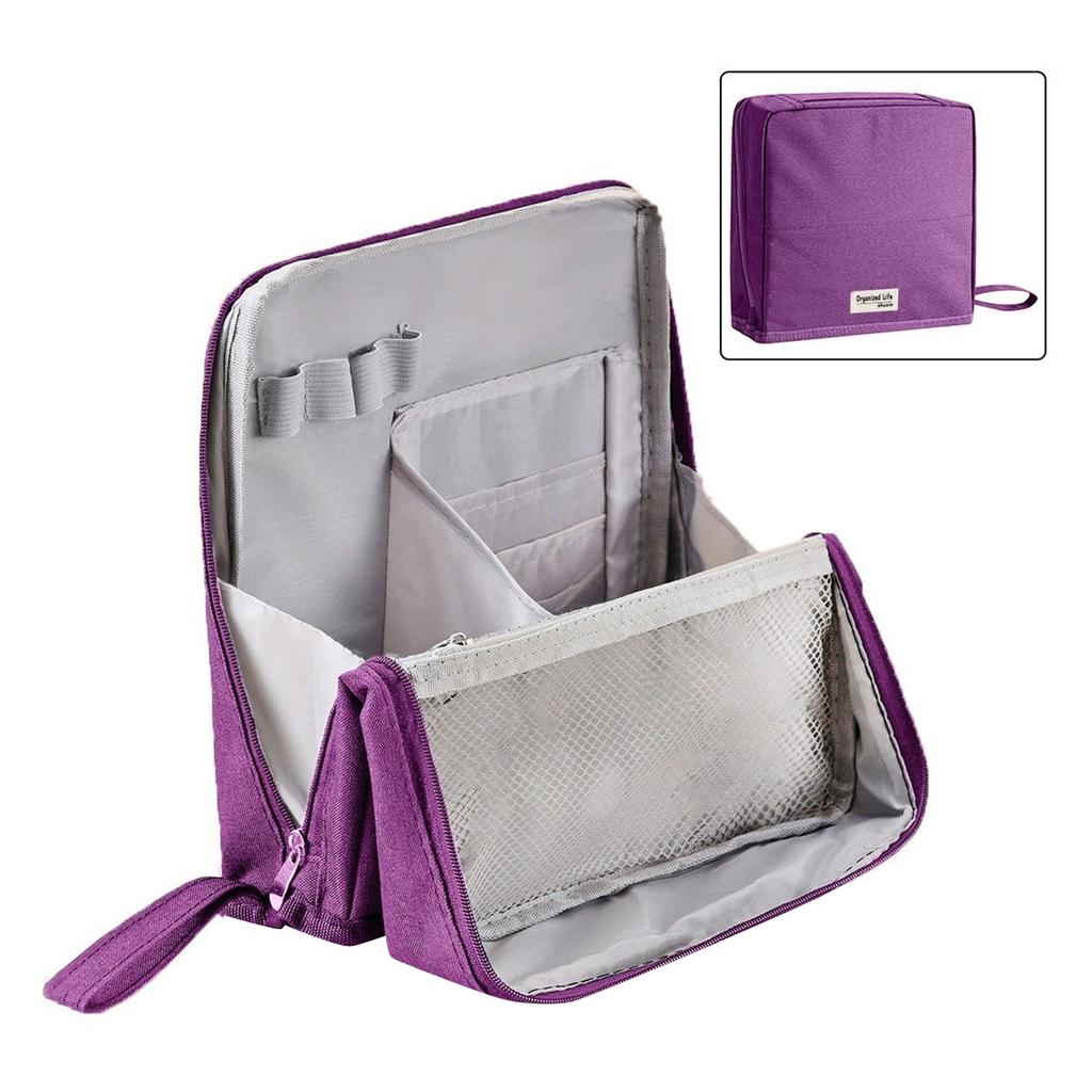 Сумка для макияжа из ткани Оксфорд, стоячая, большой вместимости, из прочной водонепроницаемой ткани Оксфорд для домашнего хранения, деловая дорожная сумка