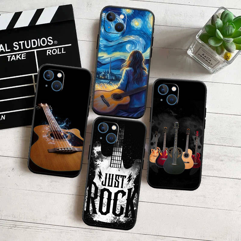 RT60 Music guitar Case for Samsung Note 20 10 S25 S26 Plus Ultra Lite FE A51 A52 A53 A71 A72 A73 M20 M30 M21 M31 M51 A11 A70 A56 A26 A27