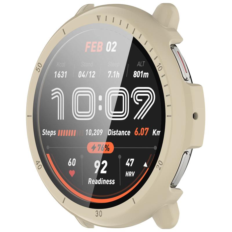 Чехол из закаленного стекла PC+ для умных часов Amazfit Active2, ремешок, защитная оболочка, полное покрытие, аксессуары для экрана