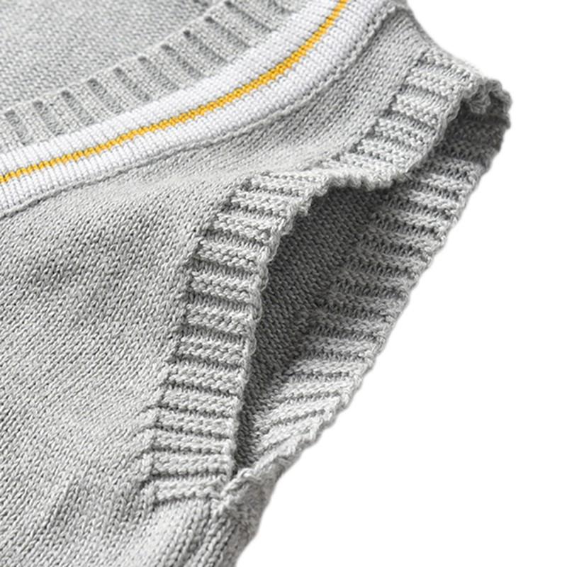 Детский свитер без рукавов с v-образным вырезом для мальчиков и девочек, жилет