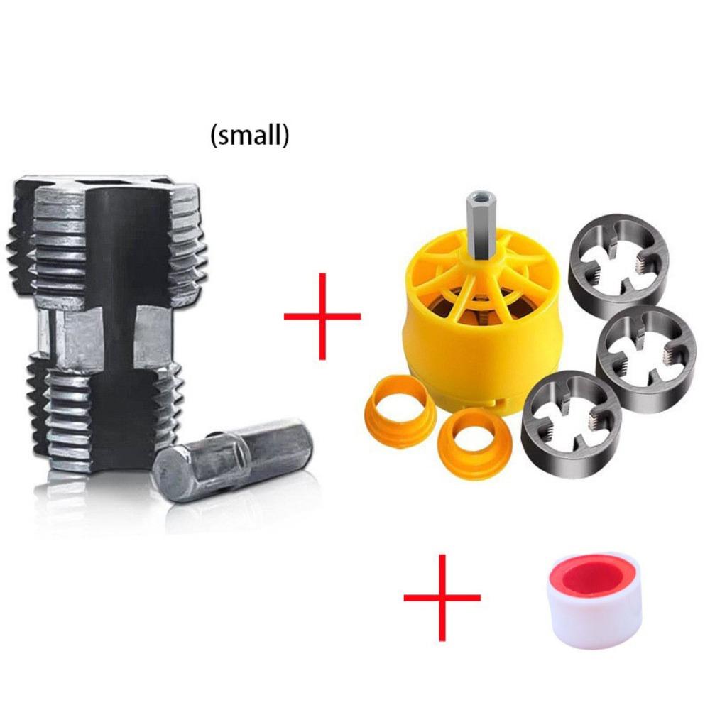 Plumbing Internal Thread Opener Punching Electric Hole Opener Drill Bit Die Kit  Hand Tool