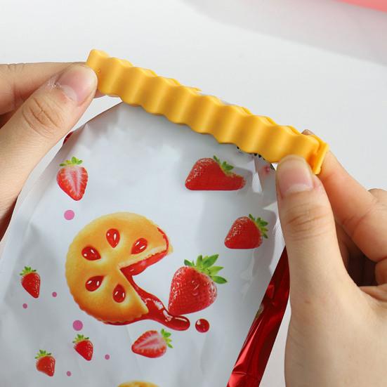 12 шт./компл. уплотнительный зажим для картофеля фри с магнитной коробкой для холодильника, длинная консервация продуктов, уплотнение для хранения закусок, хлеба