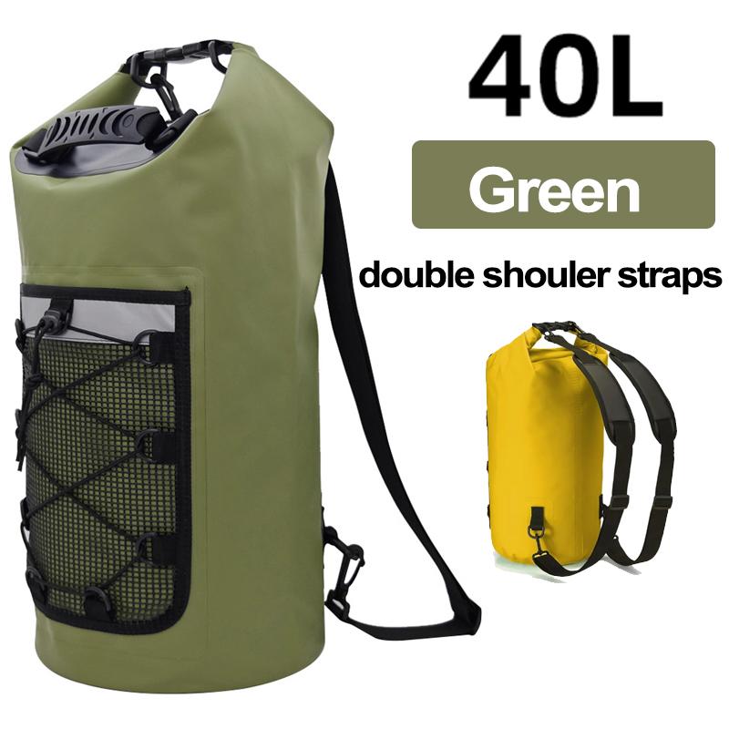 Swimming PVC Pack Dry Bag Backpack for Women Men 10L 20L Waterproof Shoulder Kayak Trekking Drifting Rafting Surfing Boating Bag