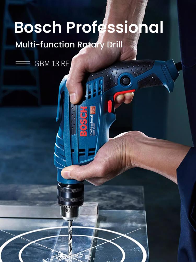 Bosch GBM 13 RE Drill GBM13RE Профессиональная многофункциональная электрическая дрель для тяжелых условий эксплуатации Многоцелевой станок